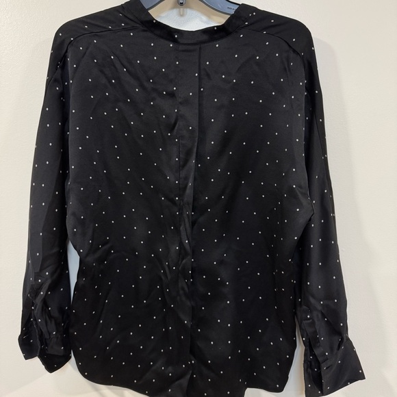Vince Black Blouse with White Dots quiet luxury - Picture 5 of 8